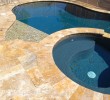 French Pattern Gold Tumbled Travertine Pavers