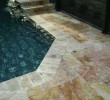French Pattern Autumn Blend Tumbled Travertine Pavers