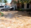 6x12 Gold Chiseled Travertine Pavers