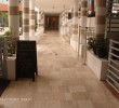 French Pattern Medium River Tumbled Travertine Pavers