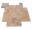 Premium Select French Pattern Noche Tumbled Travertine Pavers