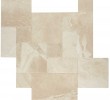French Pattern Botticino Marble Tiles Brushed & Chiseled