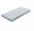 Premium Select 6×12 Ivory Tumbled Travertine Pool Coping
