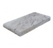 Premium Select 4×8 Ivory Swirl Tumbled Travertine Pool Coping