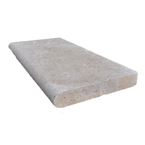 Premium Select 12x24 Walnut Tumbled Travertine Pool Coping ...