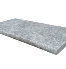 Premium Select 12x24 Silver Travertine Pool Coping