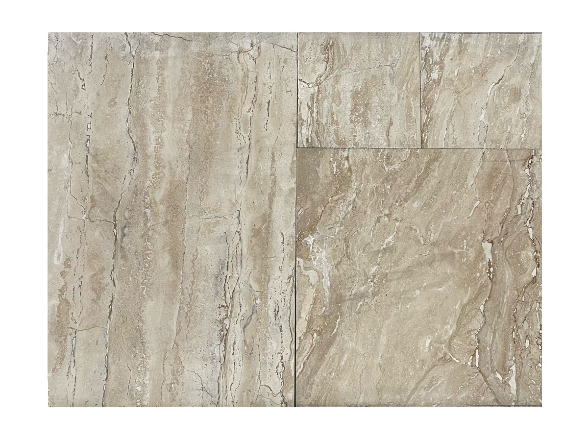 Premium Select French Pattern Ivory River Tumbled Travertine Pavers